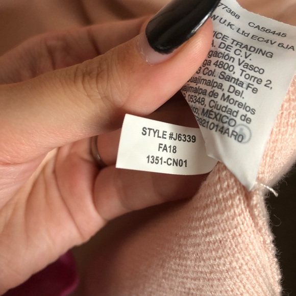 J. Crew 365 Juliette Collarless Pink Cotton Wool Sweater Blazer Long Cardigan - Picture 5 of 7